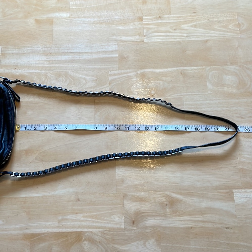 Bebe Genuine Leather Crossbody Bag - Black - Picture 12 of 16